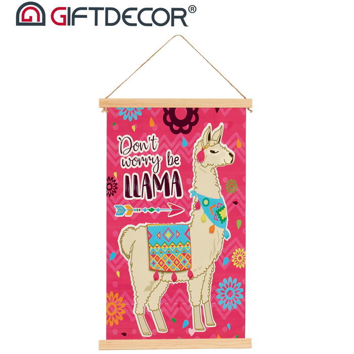 Giftdecor Lienzo Pergamino Llama Surtidos 33 x 54 cm (Set de 24)