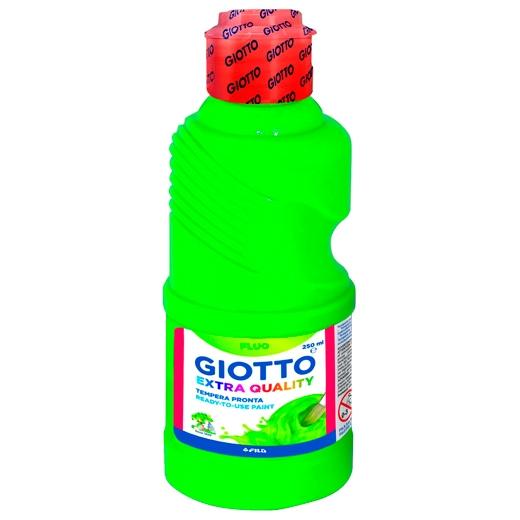 GIOTTO Témpera Fluo Verde Botella 250 ml