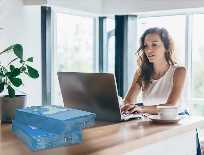 Q-connect Papel Color Din A4 80gr Azul Intenso Paquete de 500 Hojas Q-connect Papel Color Din A4 80gr Azul Intenso Paquete de 500 Hojas