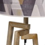 Ixia Lámpara de mesa natural tejido-madera 33 x 33 x 67 cm