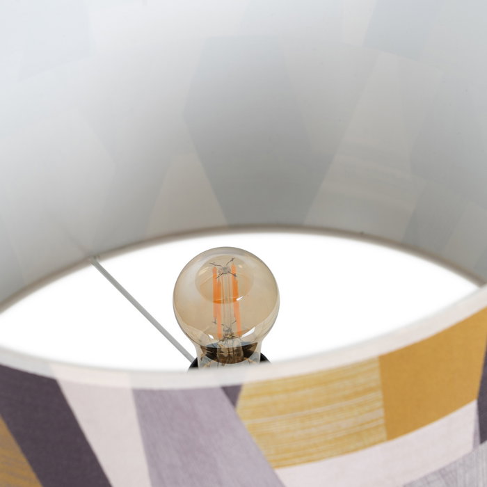 Lámpara Mesa Natural Tejido-Madera 33 X 33 X 67 cm