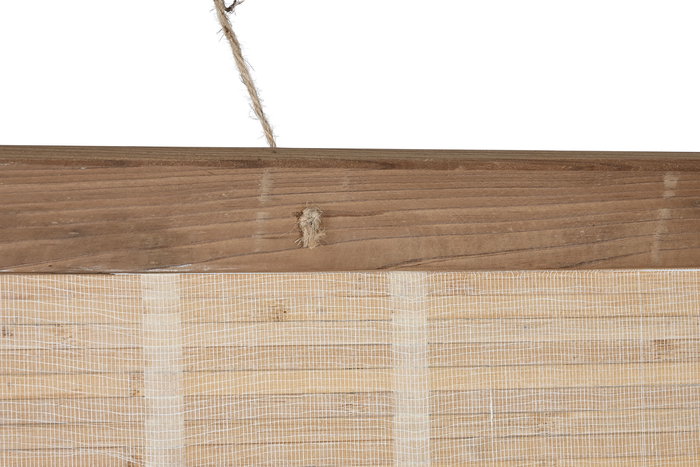 DKD Home Decor Mapamundi Decoracion Pared Natural Negro Madera 2 x 105 x 149 cm