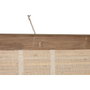 DKD Home Decor Mapamundi Decoracion Pared Natural Negro Madera 2 x 105 x 149 cm