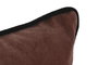 DKD Home Decor Velvet23 Cojín Rosa Palo Terciopelo Poliéster 45 x 45 x 15 cm Chic