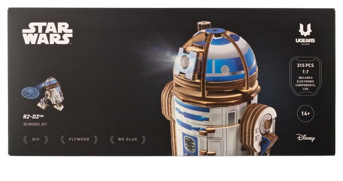 Ugears Star Wars Maqueta de madera R2-D2 Ugears Star Wars Maqueta de madera R2-D2