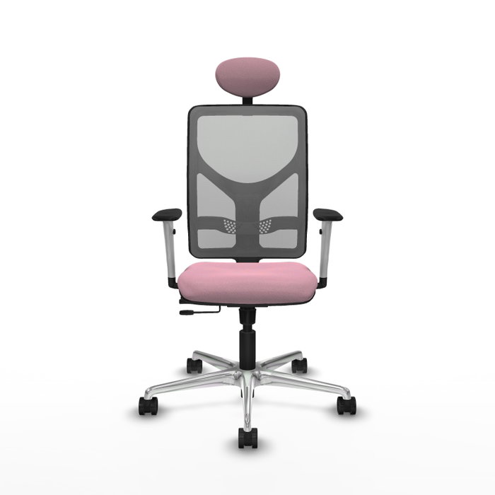 PIQUERAS Y CRESPO Silla de oficina Motilla Rosa y Gris PIQUERAS Y CRESPO Silla de oficina Motilla Rosa y Gris