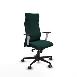 PIQUERAS Y CRESPO Sillón Albacete Verde botella con mecanismo Sincro