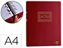 Liderpapel Libro de Actas DIN A4 con 30 Anillas, 100 Hojas Movibles Taladradas y Numeradas, Color Burdeos Liderpapel Libro de Actas DIN A4 con 30 Anillas, 100 Hojas Movibles Taladradas y Numeradas, Color Burdeos