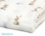 KioKids Muselina Conejitos Colección Honey Color Lavanda 120x120 cm