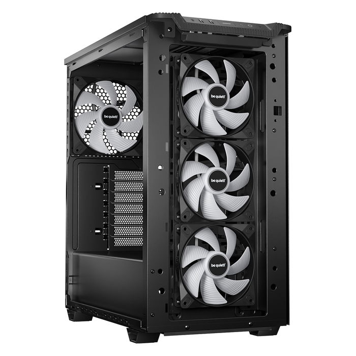 be quiet! Pure Base 501 LX Black Midi Tower PC Negro con Ventana Lateral e Iluminación Multi RGB