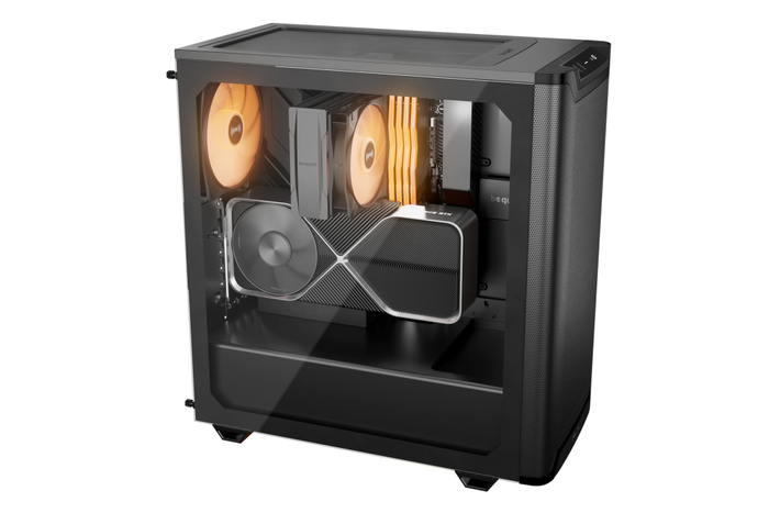 be quiet! Pure Base 501 LX Black Midi Tower PC Negro con Iluminación Multi y Filtro Anti-polvo