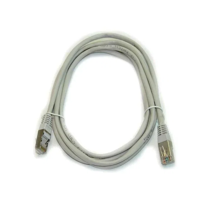 Powergreen Cable de Red RJ45 Cat 5e FTP Gris, 2 Metros, 24AWG, Macho-Macho, 100 Mbps