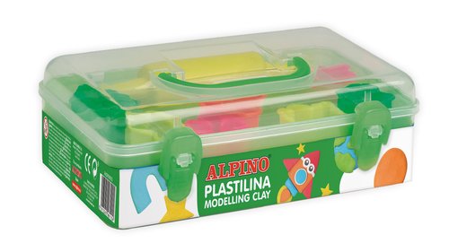 Plastilina Alpino Kit 7 Cols + 7 Herramientas + Rodillo Plastilina Alpino Kit 7 Cols + 7 Herramientas + Rodillo