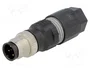LAPP Conector Industrial M12 de 4 Pines, Macho, Recto