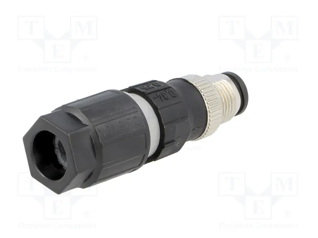 LAPP Conector Industrial M12 de 4 Pines, Macho, Recto