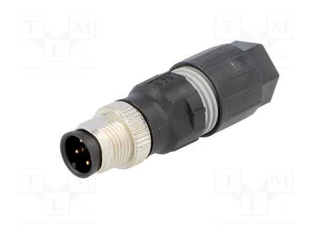 LAPP Conector Industrial M12 de 4 Pines, Macho, Recto