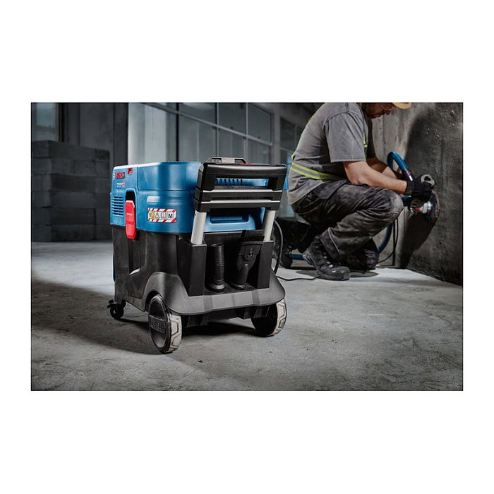 Bosch Aspiradora Profesional GAS 12-40 MA, Aspiradora Industrial Seco/Húmedo, 1200W, 40L, Capacidad Combinada, Color Azul