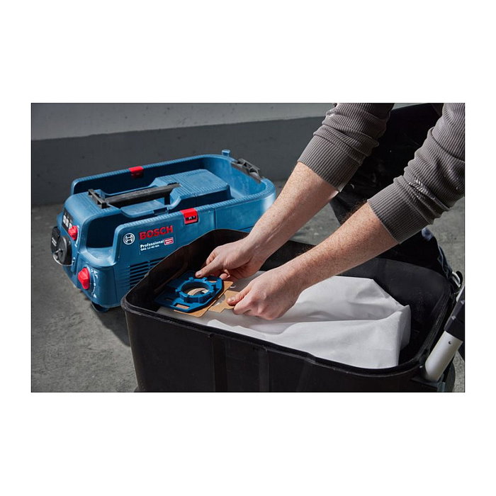 Bosch Aspiradora Profesional GAS 12-40 MA, Aspiradora Industrial Seco/Húmedo, 1200W, 40L, Capacidad Combinada, Color Azul