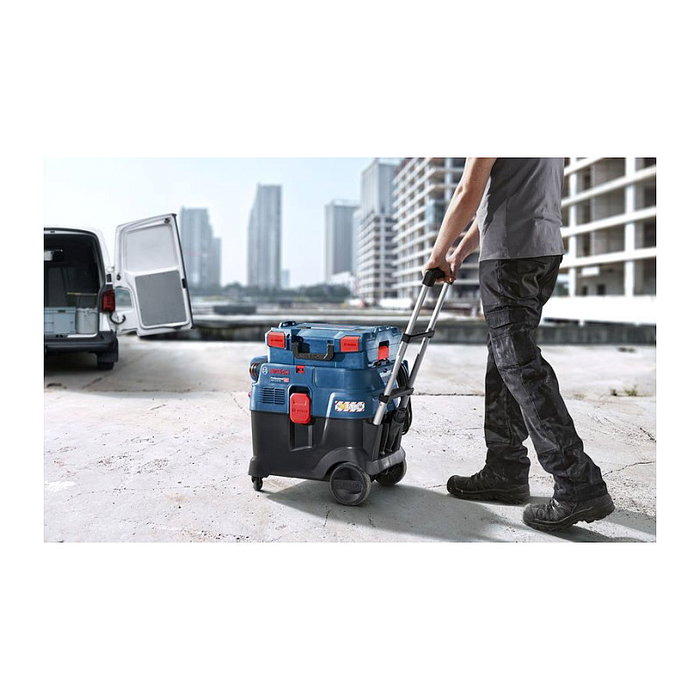 Bosch Aspiradora Profesional GAS 12-40 MA, Aspiradora Industrial Seco/Húmedo, 1200W, 40L, Capacidad Combinada, Color Azul