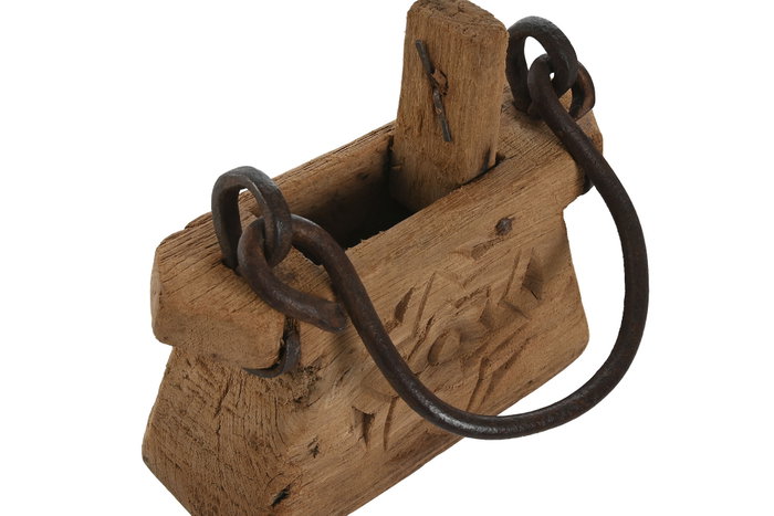 DKD Home Decor Sujetapuertas Marron Oscuro 10 x 14 x 24 cm (4 Unidades) Colección Item Home Vintage