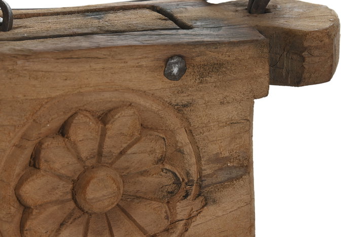 DKD Home Decor Sujetapuertas Marron Oscuro 10 x 14 x 24 cm (4 Unidades) Colección Item Home Vintage