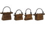 DKD Home Decor Sujetapuertas Marron Oscuro 10 x 14 x 24 cm (4 Unidades) Colección Item Home Vintage
