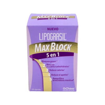 Lipograsil Max Block 5 En 1 120 Cápsulas