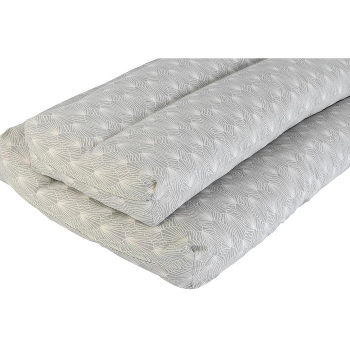 DKD Home Decor Set de 2 Cojines para Suelo 120x80x16 cm Gris Claro y Blanco DKD Home Decor Set de 2 Cojines para Suelo 120x80x16 cm Gris Claro y Blanco