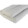 DKD Home Decor Set de 2 Cojines para Suelo 120x80x16 cm Gris Claro y Blanco