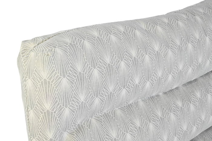 DKD Home Decor Cojín Suelo Terraza y Jardín Gris Claro Blanco 80 x 120 x 16 cm Set de 2