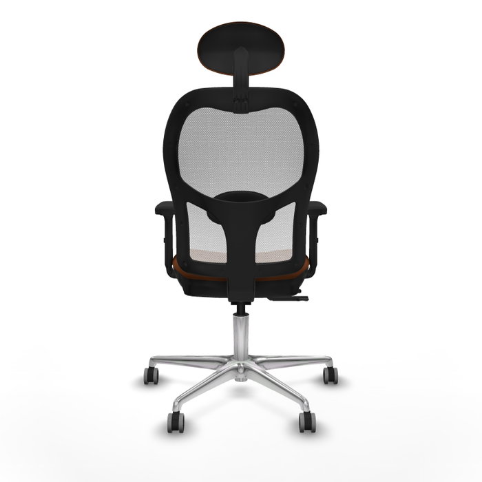 PIQUERAS Y CRESPO Silla de oficina Jorquera con mecanismo Sincro/Traslack Marrón y Blanco PIQUERAS Y CRESPO Silla de oficina Jorquera con mecanismo Sincro/Traslack Marrón y Blanco