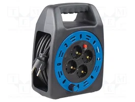 AS SCHWABE Prolongador de alimentación H05VV-F 3G1,5mm2 10m Negro