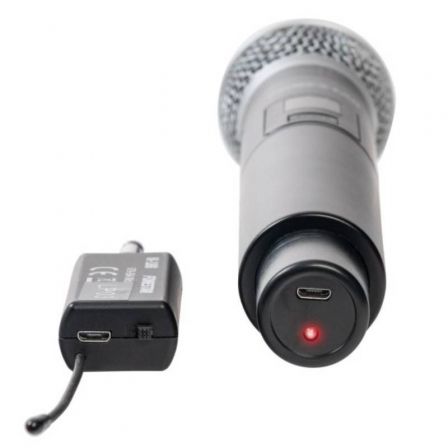 Fonestar IK-166 Micrófono Inalámbrico UHF de Mano con Receptor de 6,3 mm y 16 Canales