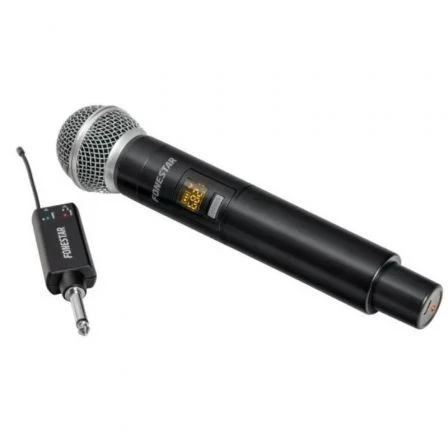 Fonestar IK-166 Micrófono Inalámbrico UHF de Mano con Receptor de 6,3 mm y 16 Canales