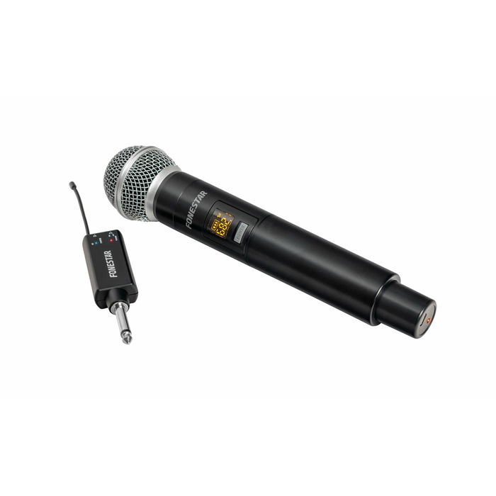 Fonestar Micrófono Inalámbrico de Mano UHF 679-694 MHz con Autonomía de 6h, 16 Canales, Receptor Jack 6.3 mm, Modelo IK-166 Fonestar Micrófono Inalámbrico de Mano UHF 679-694 MHz con Autonomía de 6h, 16 Canales, Receptor Jack 6.3 mm, Modelo IK-166