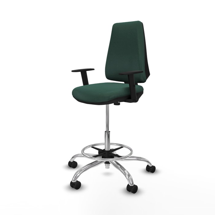 PIQUERAS Y CRESPO Taburete Elche CP Bali Verde Botella