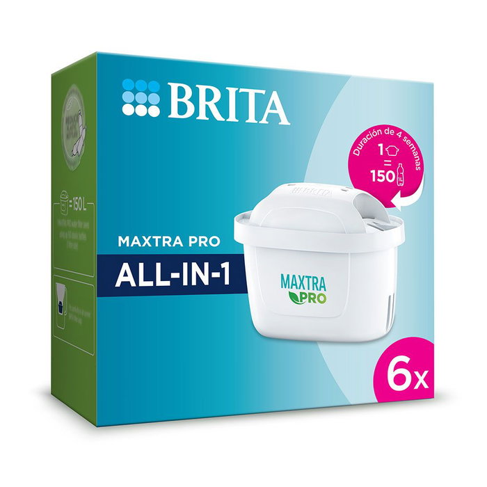 Brita Maxtra Pro All-in-1 Pack 5+1 Filtros Agua Recambio 6 Meses Brita Maxtra Pro All-in-1 Pack 5+1 Filtros Agua Recambio 6 Meses