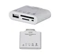 3GO ICONKIT - Lector de Tarjetas Externo USB 2.0 Blanco, Kit de Conexión 5+1 para iPhone/iPad (SD, MMS, MicroSD, MMC, M2)