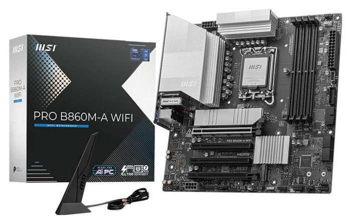 MSI PRO B860M-A WIFI Micro ATX Intel B860 LGA 1851 DDR5