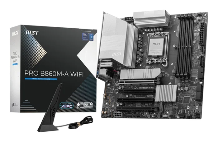 MSI PRO B860M-A WIFI Micro ATX Intel B860 LGA 1851 DDR5
