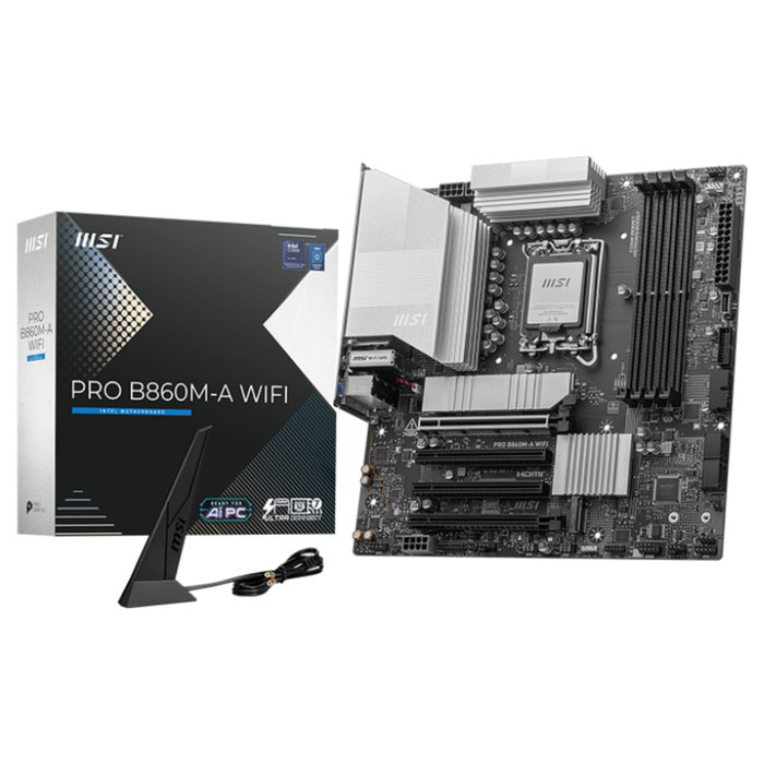 MSI PRO B860M-A WIFI Micro ATX Intel B860 LGA 1851 DDR5