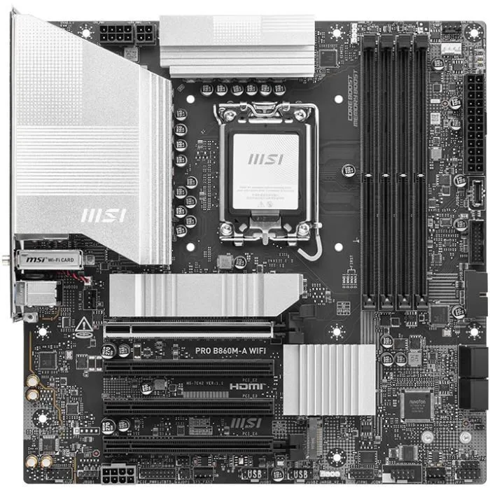 MSI PRO B860M-A WIFI Micro ATX Intel B860 LGA 1851 DDR5