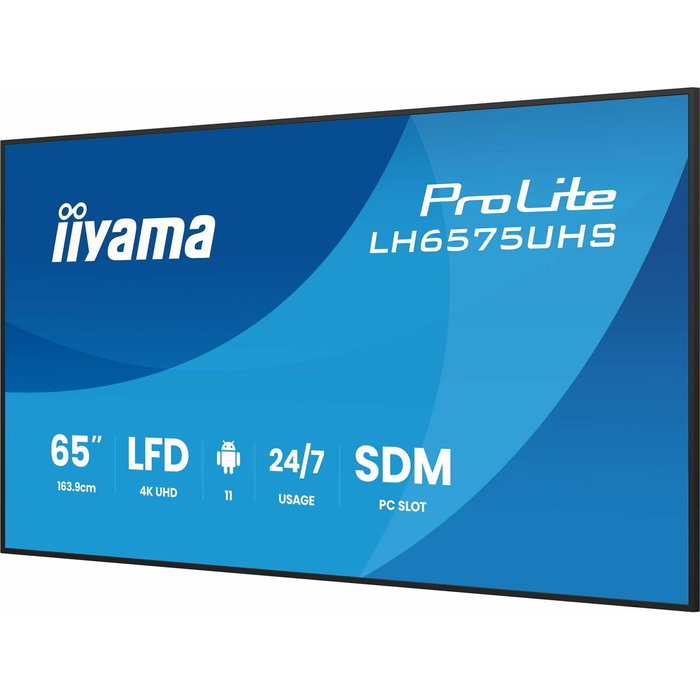 Iiyama LH6575UHS-B2AG Monitor de Señalización Digital 65 pulg 4K UHD IPS