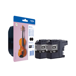 Brother LC-127XLBKBP2 / LC127XLBKBP2 Tinta Negra XL Paquete Doble