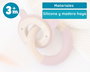 KioKids Mordedor Conejo Madera y Silicona Rosa +3 Meses