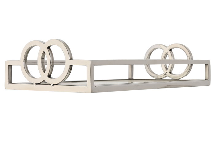 Bandeja Decoracion Moderno DKD Home Decor Plateado 17 x 7 x 30 cm Bandeja Decoracion Moderno DKD Home Decor Plateado 17 x 7 x 30 cm