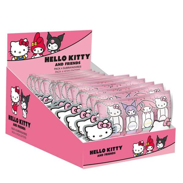 Cerdá Subrayadores Hello Kitty Multicolor, Edad Mínima Recomendada: 3 Años