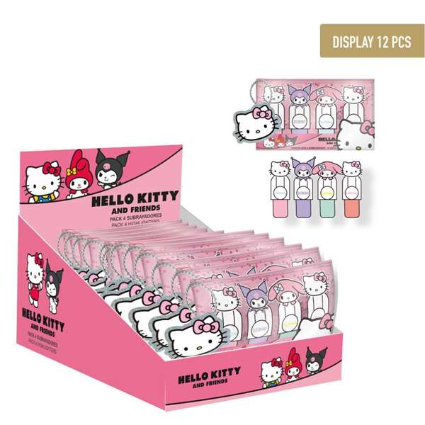 Cerdá Subrayadores Hello Kitty Multicolor, Edad Mínima Recomendada: 3 Años