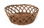 Inde Cesta para Pan Oval de Rattan PP, 26 cm x 19.6 cm x 9.2 cm (24 Unidades)