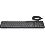 HP Teclado 400 Retroiluminado con Cable, Distribución Española, Negro